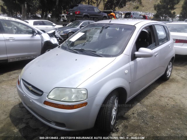 KL1TD66668B109408 - 2008 CHEVROLET AVEO LS SILVER photo 2