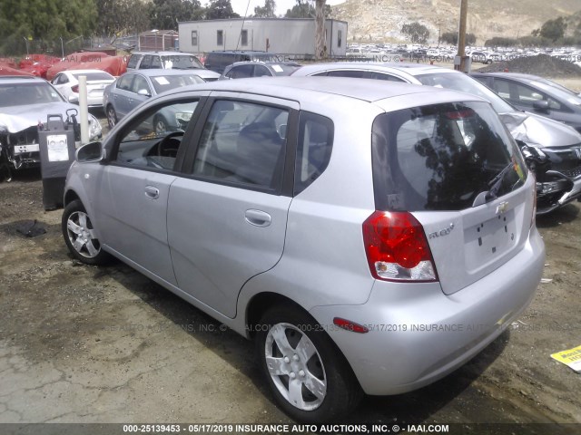 KL1TD66668B109408 - 2008 CHEVROLET AVEO LS SILVER photo 3