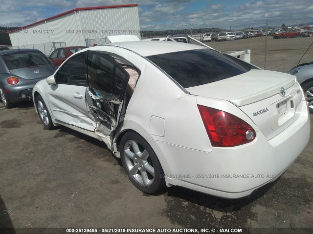 1N4BA41E86C859048 - 2006 NISSAN MAXIMA SE/SL WHITE photo 3