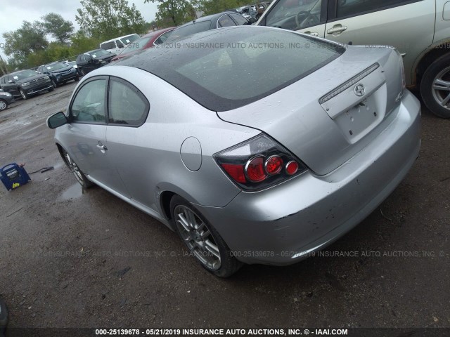 JTKDE167580236550 - 2008 TOYOTA SCION TC ვერცხლისფერი ფოტო 3