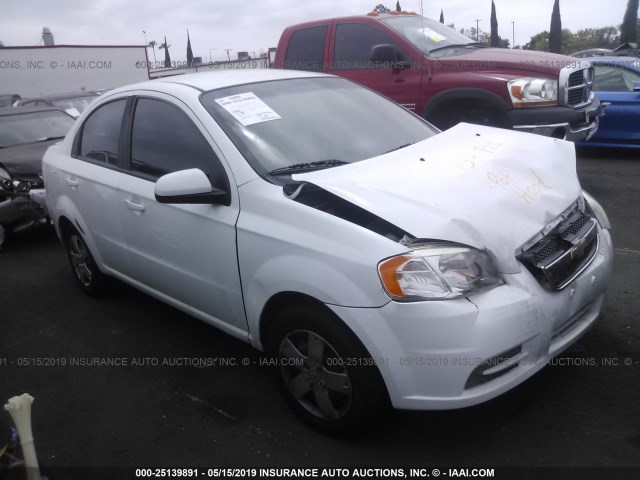 KL1TD5DE9BB165757 - 2011 CHEVROLET AVEO LS/LT WHITE photo 1