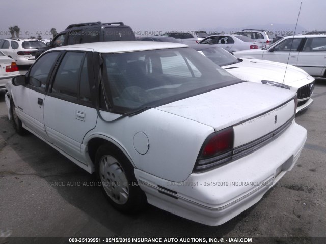 1G3WH55M8RD395627 - 1994 OLDSMOBILE CUTLASS SUPREME S WHITE photo 3