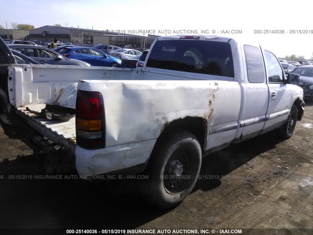 2GCEC19V911390376 - 2001 CHEVROLET SILVERADO C1500 WHITE photo 4