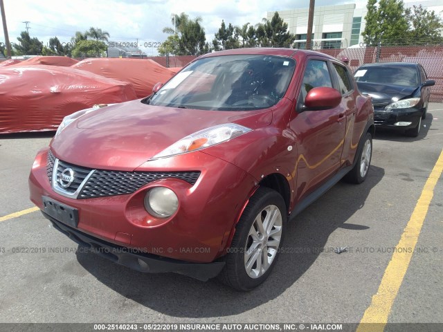 JN8AF5MR6CT101379 - 2012 NISSAN JUKE S/SV/SL RED photo 2