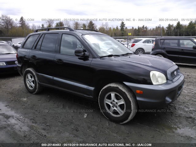 KM8SC13D04U743000 - 2004 HYUNDAI SANTA FE GLS/LX BLACK photo 1