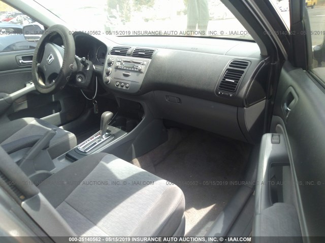 JHMES96665S008873 - 2005 HONDA CIVIC HYBRID GRAY photo 5