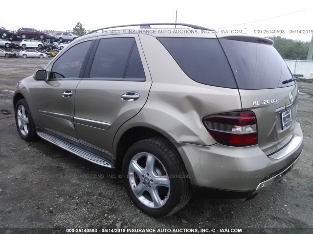 4JGBB22EX8A322282 - 2008 MERCEDES-BENZ ML 320 CDI GOLD photo 3