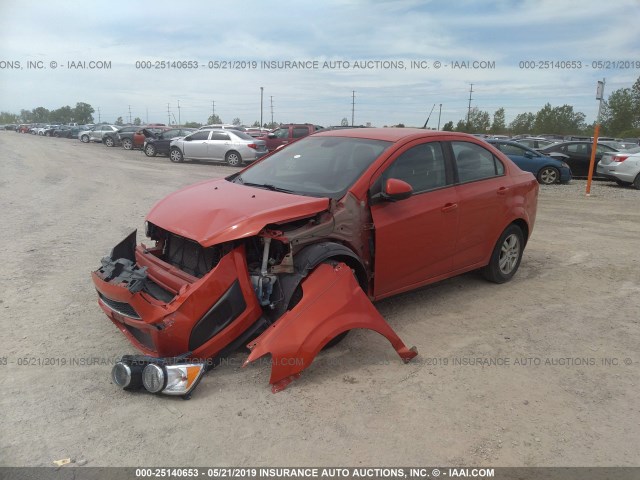 1G1JA5SH4C4145744 - 2012 CHEVROLET SONIC LS 橙色 照片 2