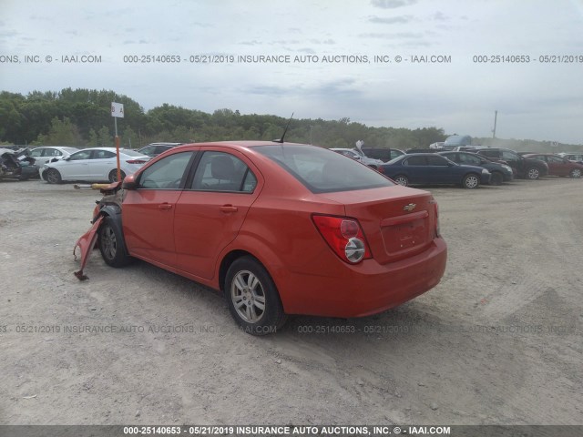 1G1JA5SH4C4145744 - 2012 CHEVROLET SONIC LS 橙色 照片 3