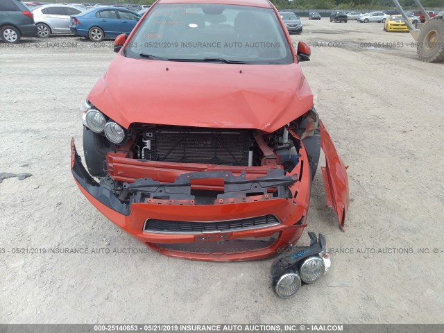 1G1JA5SH4C4145744 - 2012 CHEVROLET SONIC LS 橙色 照片 6