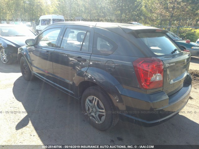 1B3HB28B77D302792 - 2007 DODGE CALIBER BLUE photo 3