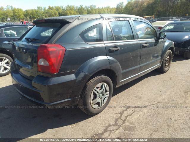 1B3HB28B77D302792 - 2007 DODGE CALIBER BLUE photo 4