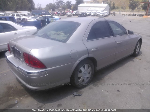 1LNHM86S42Y690088 - 2002 LINCOLN LS Champagne photo 4