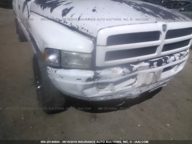 1B7KF23ZXWJ169345 - 1998 DODGE RAM 2500 WHITE photo 6