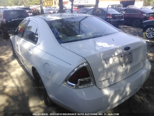 3FAFP06Z46R156181 - 2006 FORD FUSION S WHITE photo 3