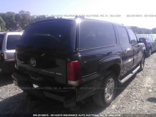 3GYFK66N24G167143 - 2004 CADILLAC ESCALADE ESV BLACK photo 4