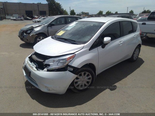 3N1CE2CPXFL364959 - 2015 NISSAN VERSA NOTE S/S PLUS/SV/SL/SR WHITE photo 2