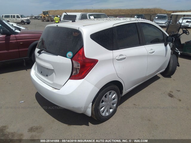 3N1CE2CPXFL364959 - 2015 NISSAN VERSA NOTE S/S PLUS/SV/SL/SR WHITE photo 4