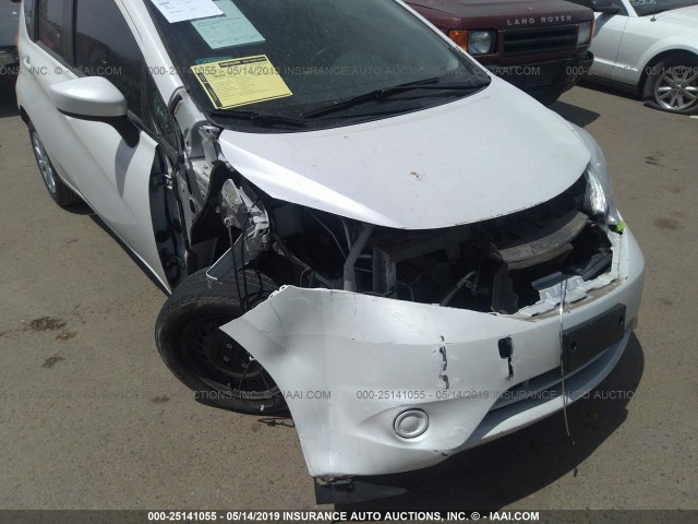 3N1CE2CPXFL364959 - 2015 NISSAN VERSA NOTE S/S PLUS/SV/SL/SR WHITE photo 6