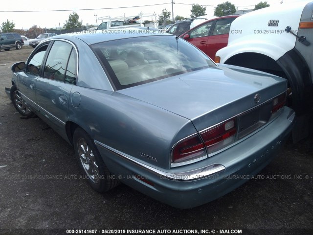 1G4CU541X34125677 - 2003 BUICK PARK AVENUE ULTRA Light Blue photo 3