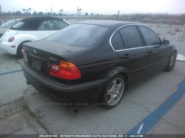 WBAAV53411FJ72051 - 2001 BMW 330 I BLACK photo 4