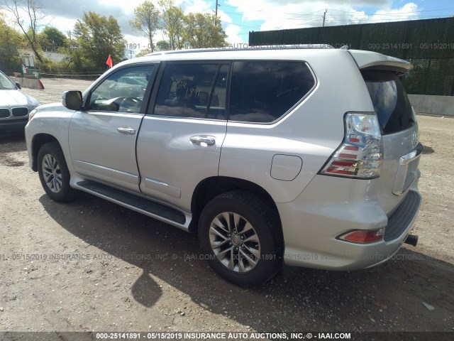 JTJJM7FXXE5064995 - 2014 LEXUS GX PREMIUM SILVER photo 3