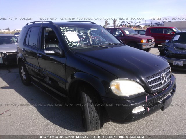 4JGAB75E94A485679 - 2004 MERCEDES-BENZ ML 500 BLACK photo 1