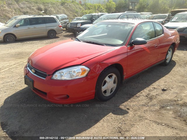 2G1WJ15K269315641 - 2006 CHEVROLET MONTE CARLO LS წითელი ფოტო 2