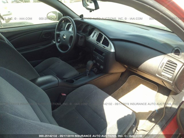 2G1WJ15K269315641 - 2006 CHEVROLET MONTE CARLO LS წითელი ფოტო 5