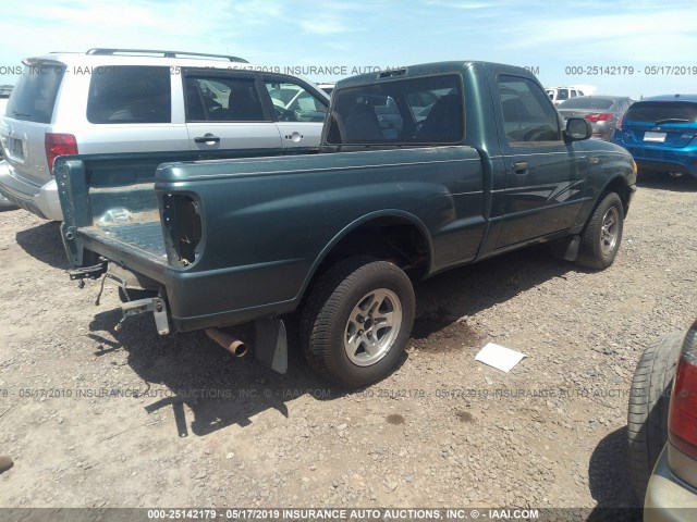 4F4YR12C5YTM30937 - 2000 MAZDA B2500 GREEN photo 4