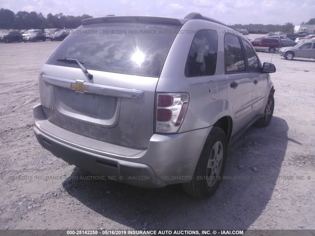 2CNDL13F866031426 - 2006 CHEVROLET EQUINOX LS SILVER photo 4