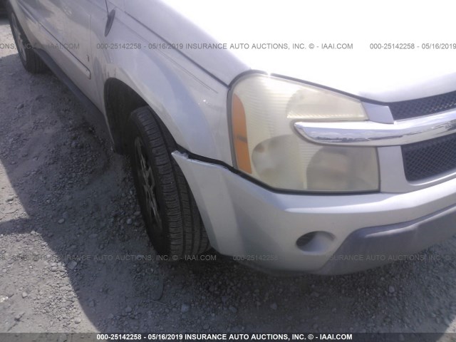 2CNDL13F866031426 - 2006 CHEVROLET EQUINOX LS SILVER photo 6