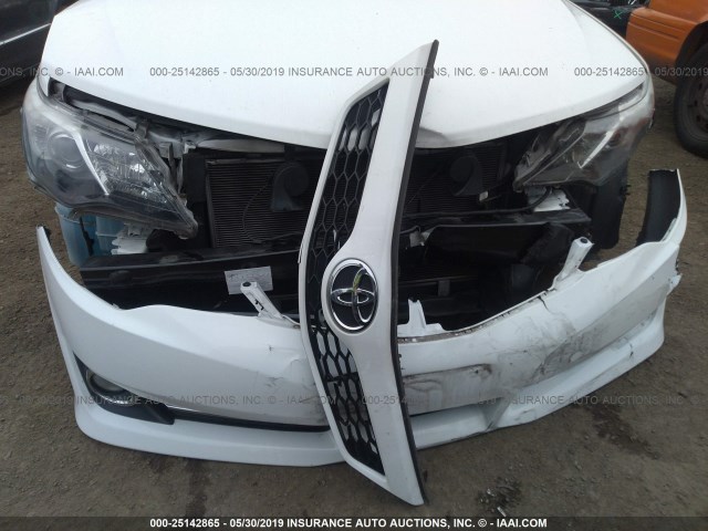 4T1BF1FK9CU605388 - 2012 TOYOTA CAMRY SE/LE/XLE WHITE photo 6