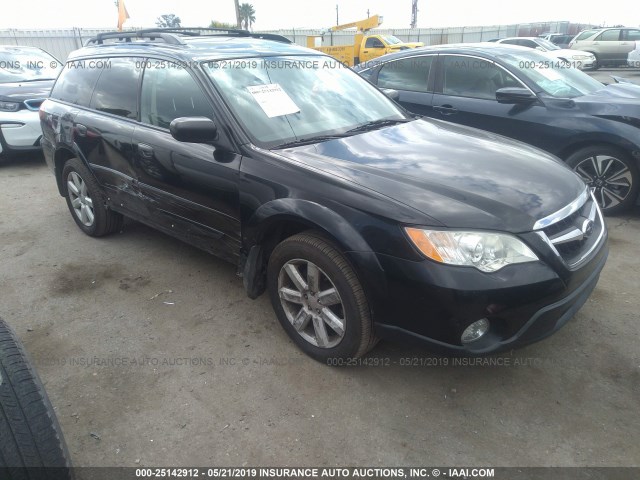 4S4BP61C787357335 - 2008 SUBARU OUTBACK 2.5I BLACK photo 1