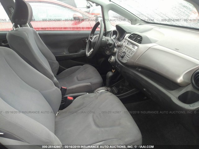 JHMGE8H31BS004495 - 2011 HONDA FIT BLACK photo 5