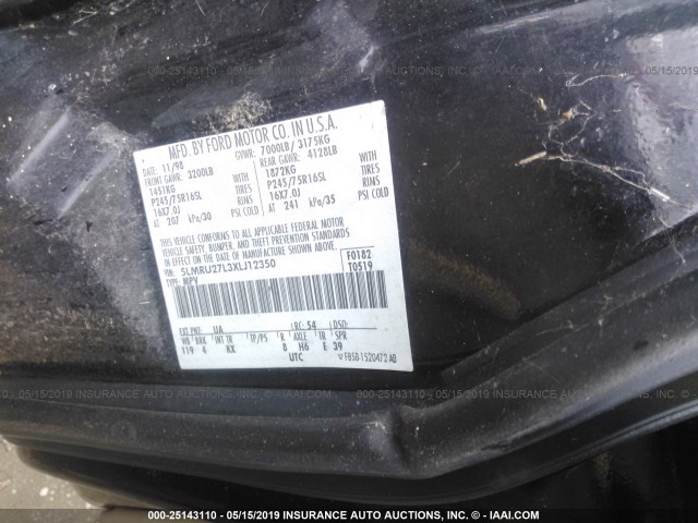 5LMRU27L3XLJ12350 - 1999 LINCOLN NAVIGATOR 黑色 照片 9