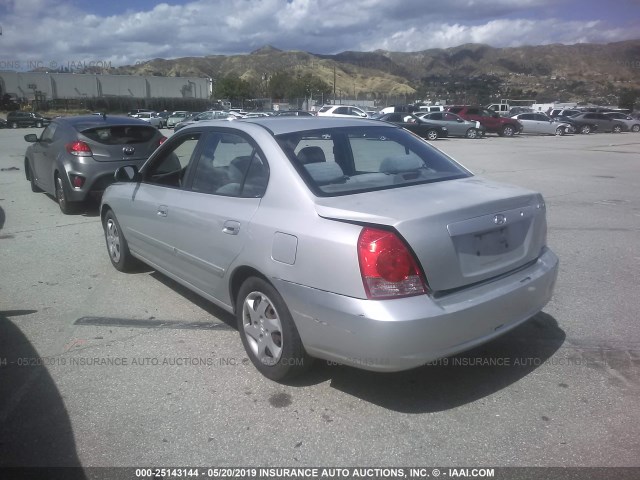 KMHDN46D16U282649 - 2006 HYUNDAI ELANTRA GLS/GT/LIMITED SILVER photo 3