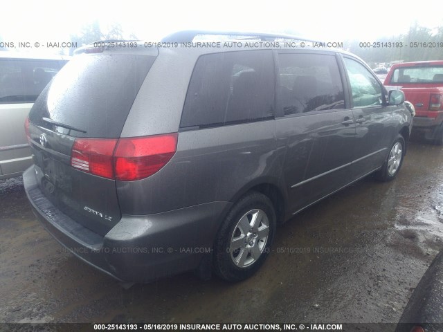 5TDZA23C64S144788 - 2004 TOYOTA SIENNA CE/LE GRAY photo 4