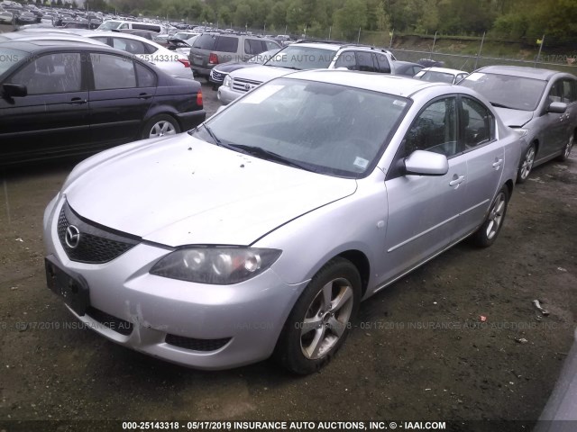 JM1BK32F151346808 - 2005 MAZDA 3 I SILVER photo 2