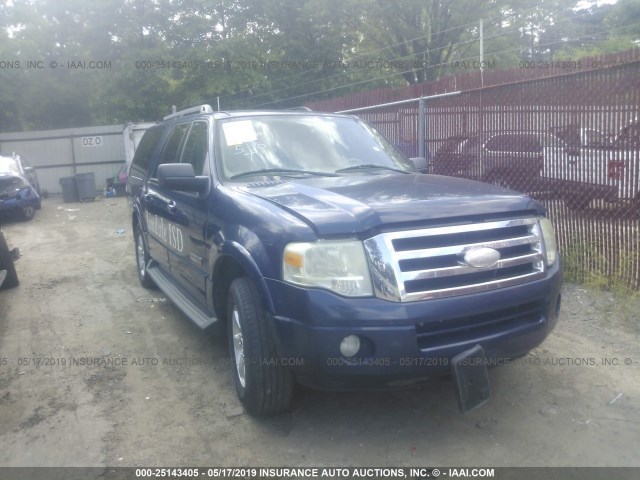 1FMFK15528LA58874 - 2008 FORD EXPEDITION EL XLT Navy photo 1