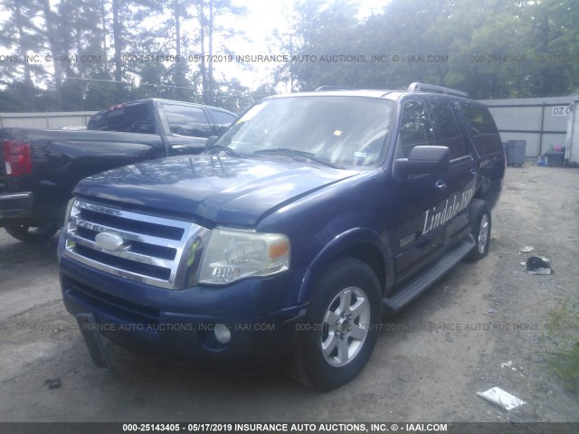 1FMFK15528LA58874 - 2008 FORD EXPEDITION EL XLT Navy photo 2