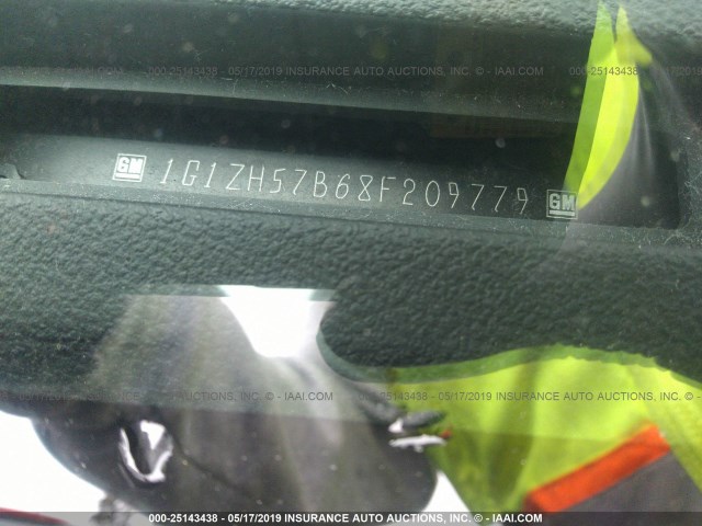 1G1ZH57B68F209779 - 2008 CHEVROLET MALIBU 1LT 黑色 照片 9