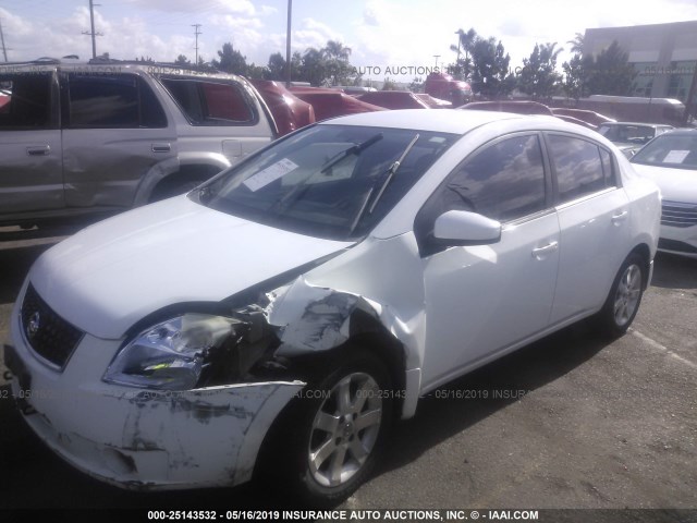 3N1AB61E18L640845 - 2008 NISSAN SENTRA 2.0/2.0S/2.0SL WHITE photo 2