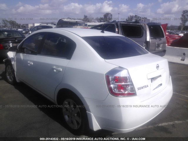 3N1AB61E18L640845 - 2008 NISSAN SENTRA 2.0/2.0S/2.0SL WHITE photo 3