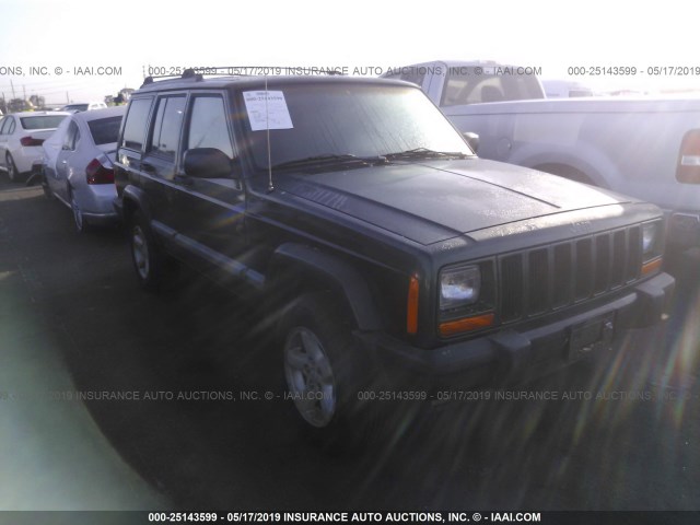 1J4FT68S5XL537895 - 1999 JEEP CHEROKEE SPORT/CLASSIC მწვანე ფოტო 1