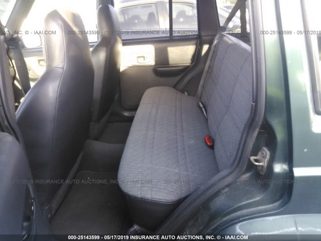 1J4FT68S5XL537895 - 1999 JEEP CHEROKEE SPORT/CLASSIC მწვანე ფოტო 8