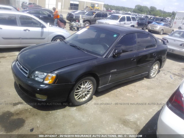 4S3BE656017209497 - 2001 SUBARU LEGACY GT LIMITED BLACK photo 2