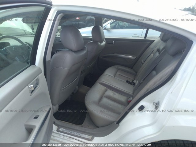 1N4BA41E27C811448 - 2007 NISSAN MAXIMA SE/SL WHITE photo 8