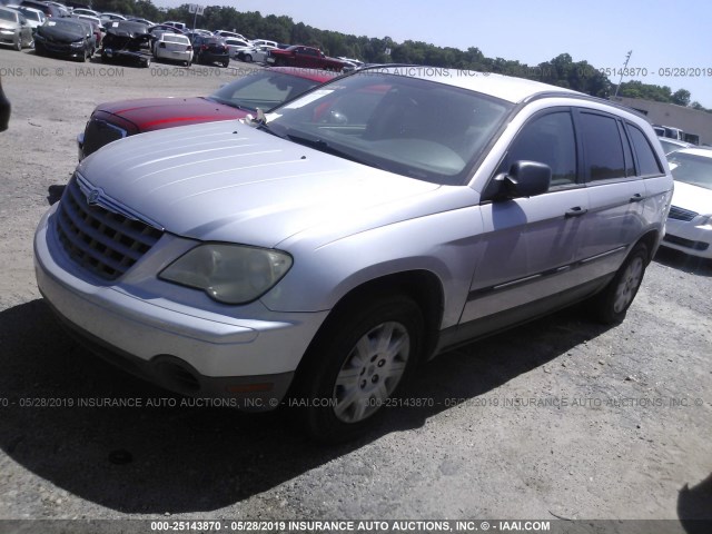 2A8GF48X68R608010 - 2008 CHRYSLER PACIFICA LX SILVER photo 2