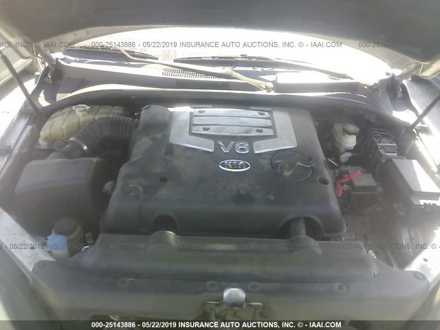 KNDJD733965644499 - 2006 KIA SORENTO EX/LX SILVER photo 10